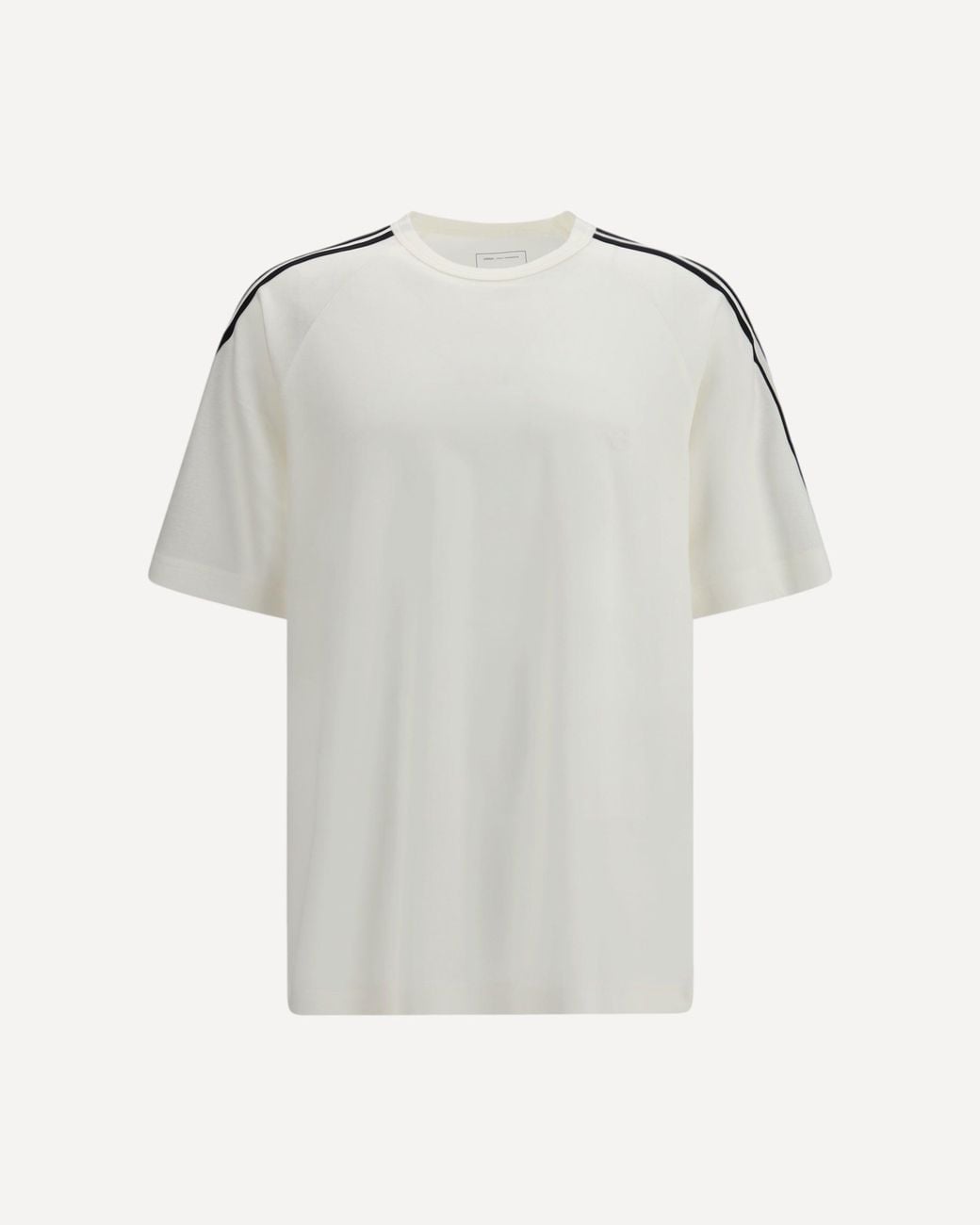Y-3 White Short Sleeve 3-Stripes T-Shirt for men