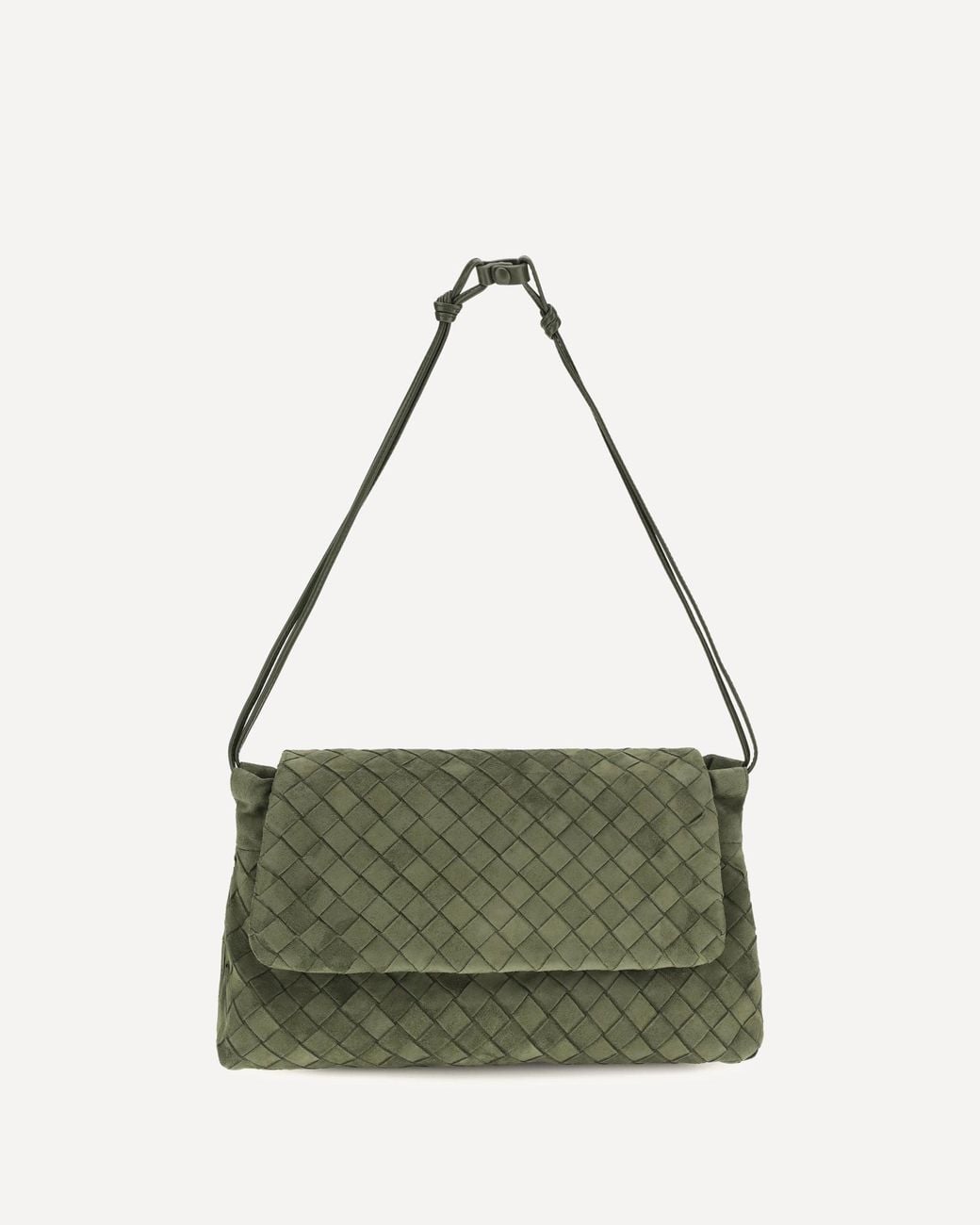 Bottega Veneta Green Giorno Shoulder Bag