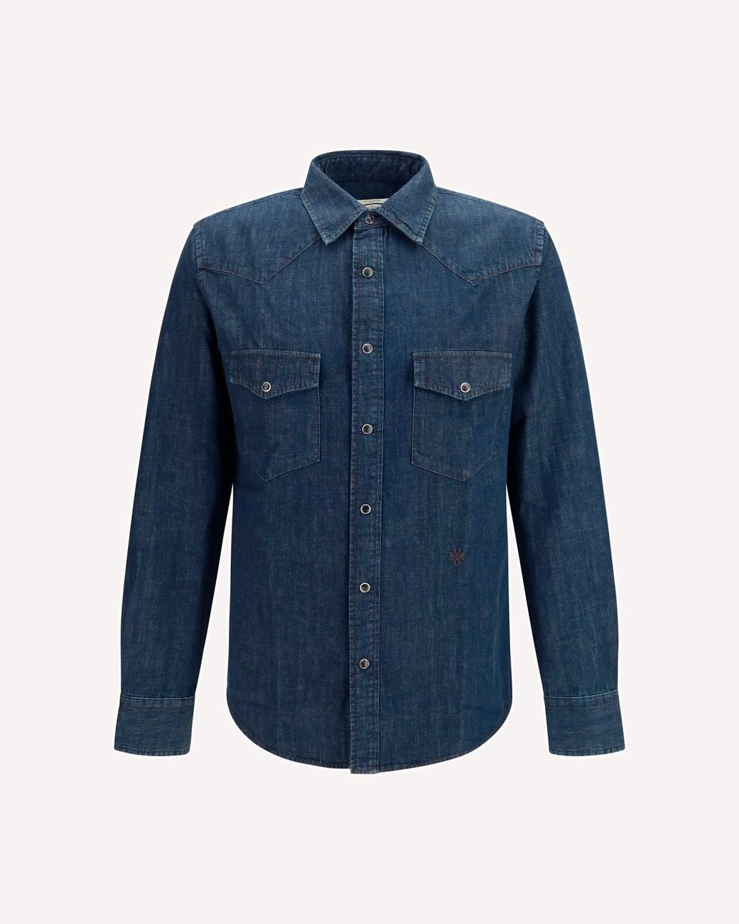 Jacob Cohen Blue R2 Western Cotton-Denim Shirt for men