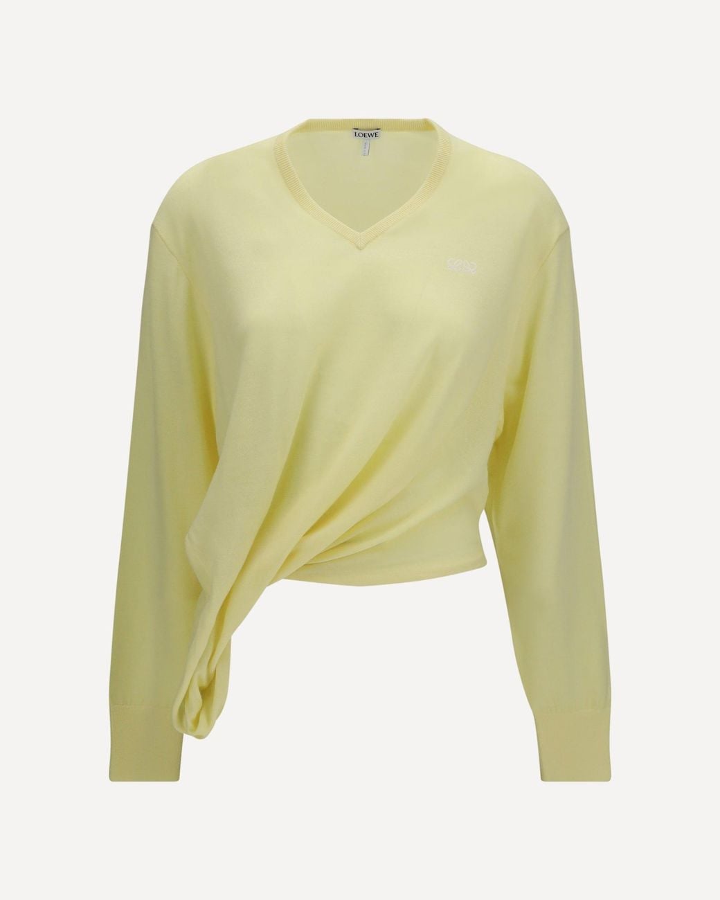 Loewe Green Wool Sweater With Logo