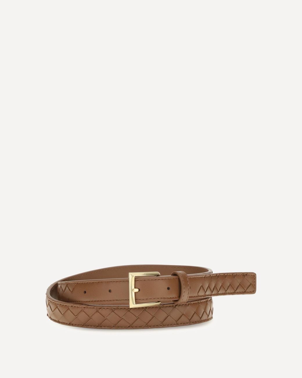 Bottega Veneta Brown Intrecciato Belt