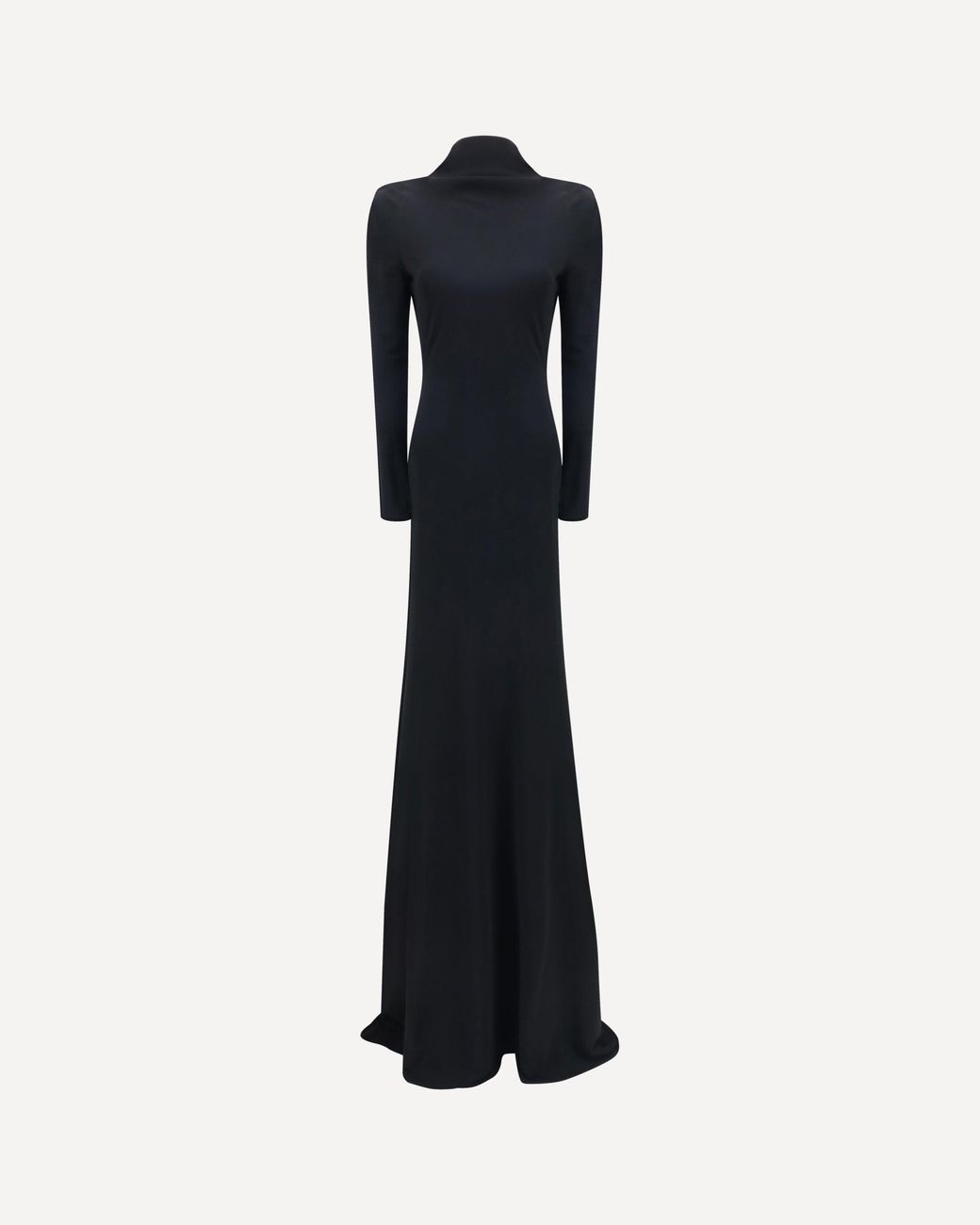 Tom Ford Blue Long Evening Dress With Long Sleeves