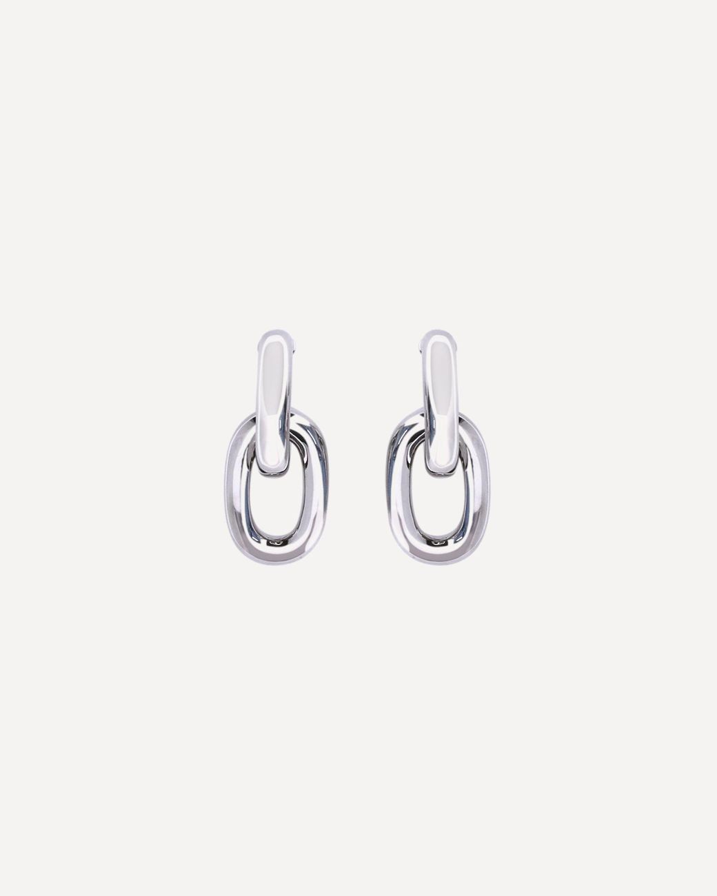 Rabanne Natural Double Xl Link Earrings