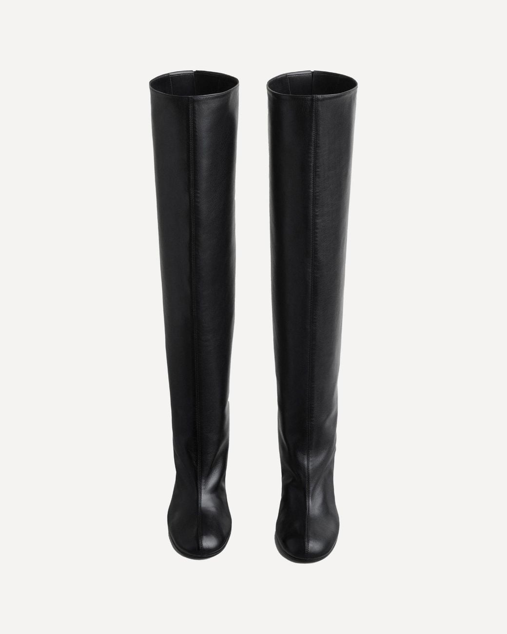 Phoebe Philo Black Leather Knee-High Boots
