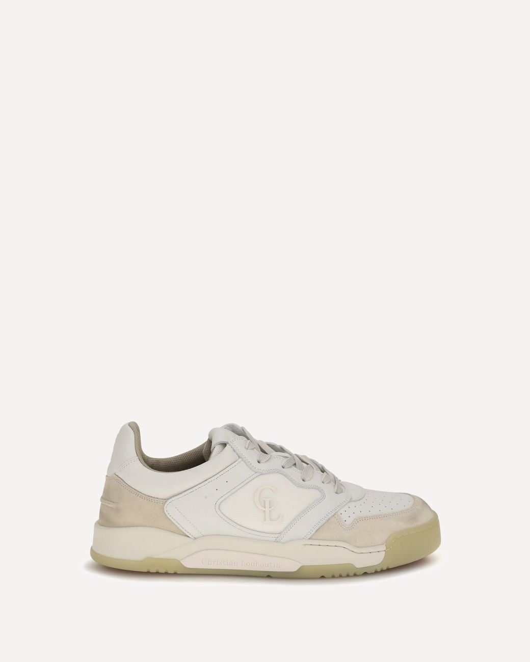 Christian Louboutin White Bsktball 1 Retro Sneakers for men