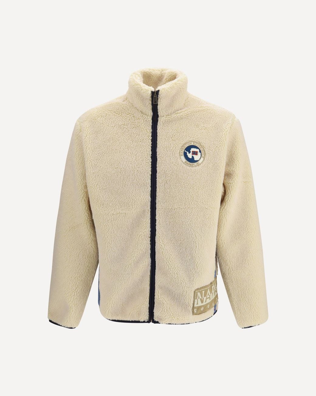 Napapijri Natural Archive Full Zip Fleece Sweater for men
