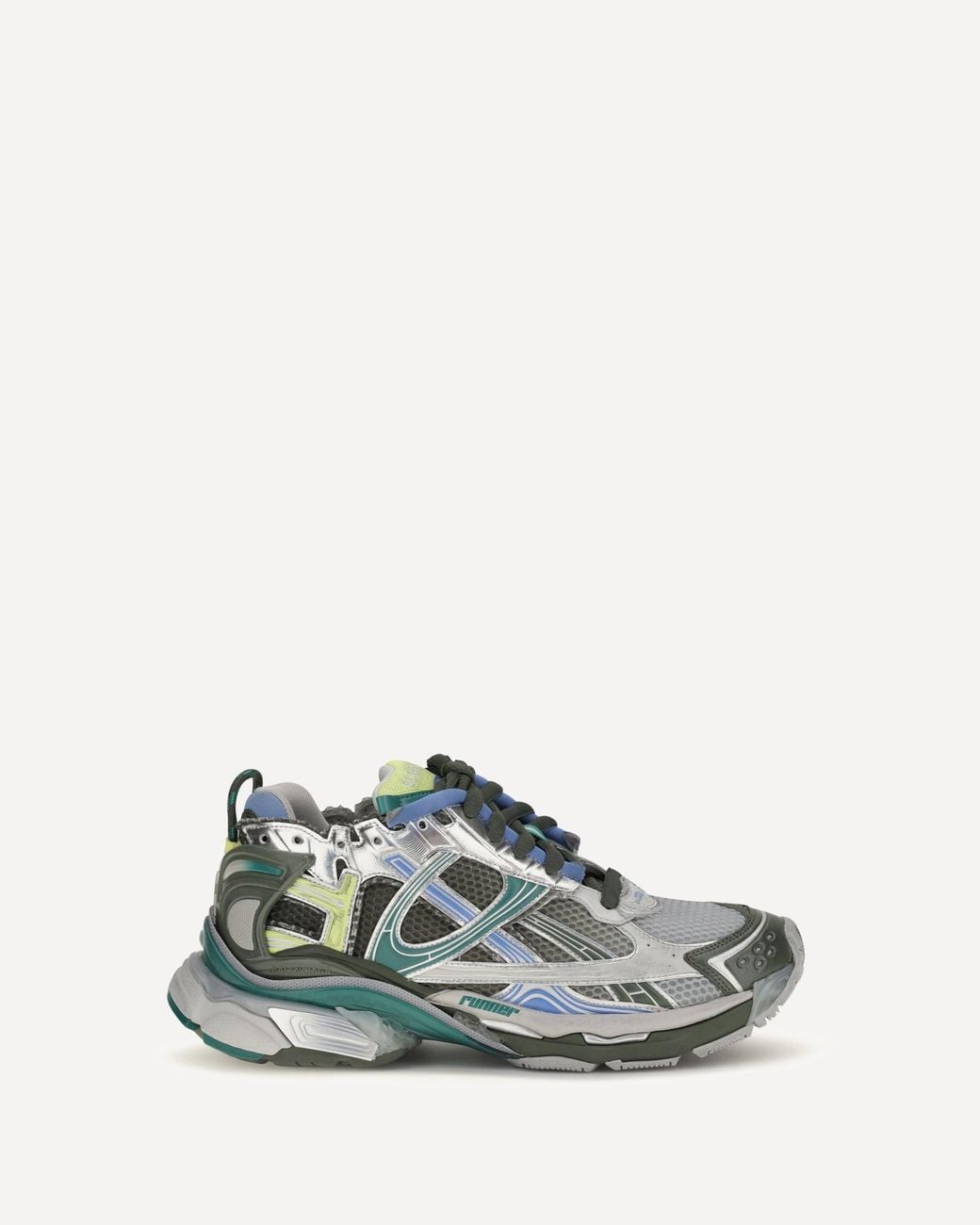 Balenciaga Green Runner Gradient Sneakers for men