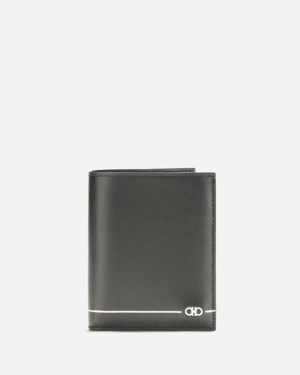 Ferragamo Gray Gancini Bifold Wallet for men