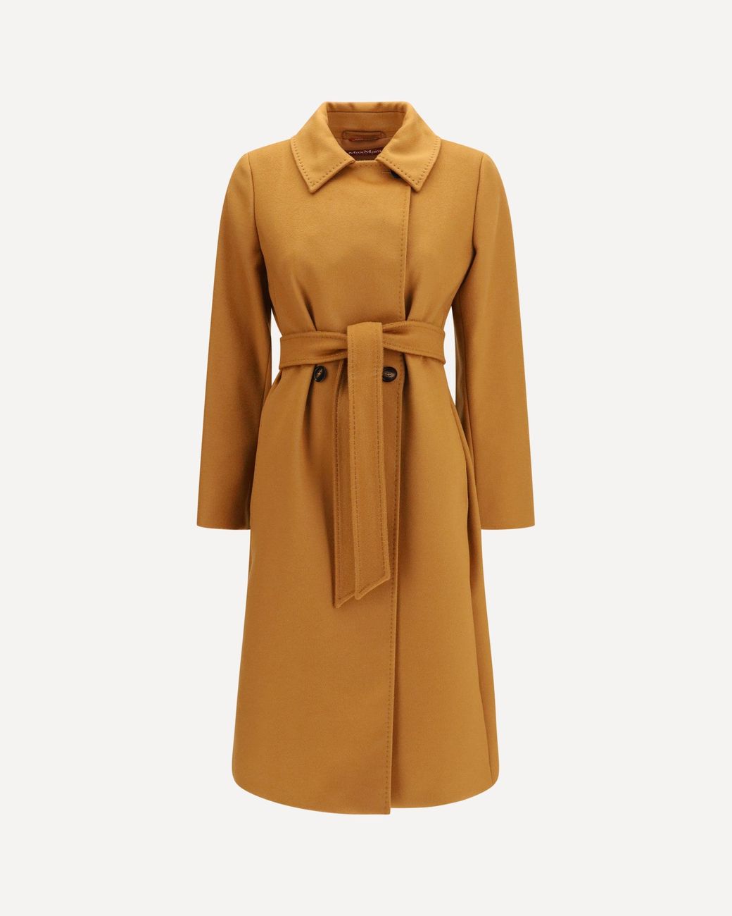 Max Mara Metallic Double Breasted Wool Coat