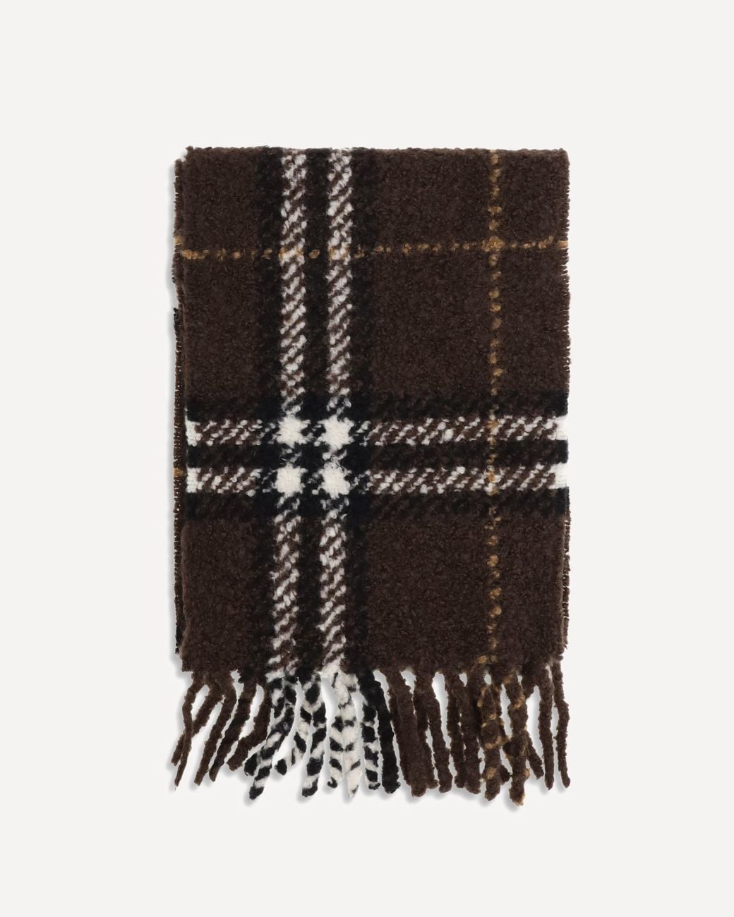 Burberry Black Alpaca And Wool-Blend Scarf