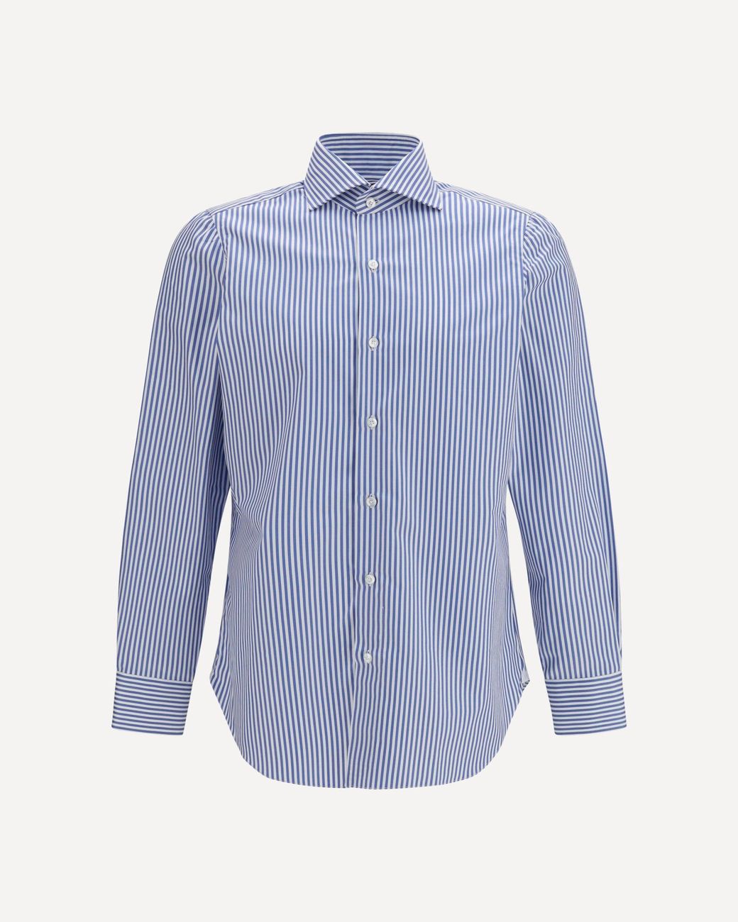 Finamore 1925 Blue Striped Shirt for men