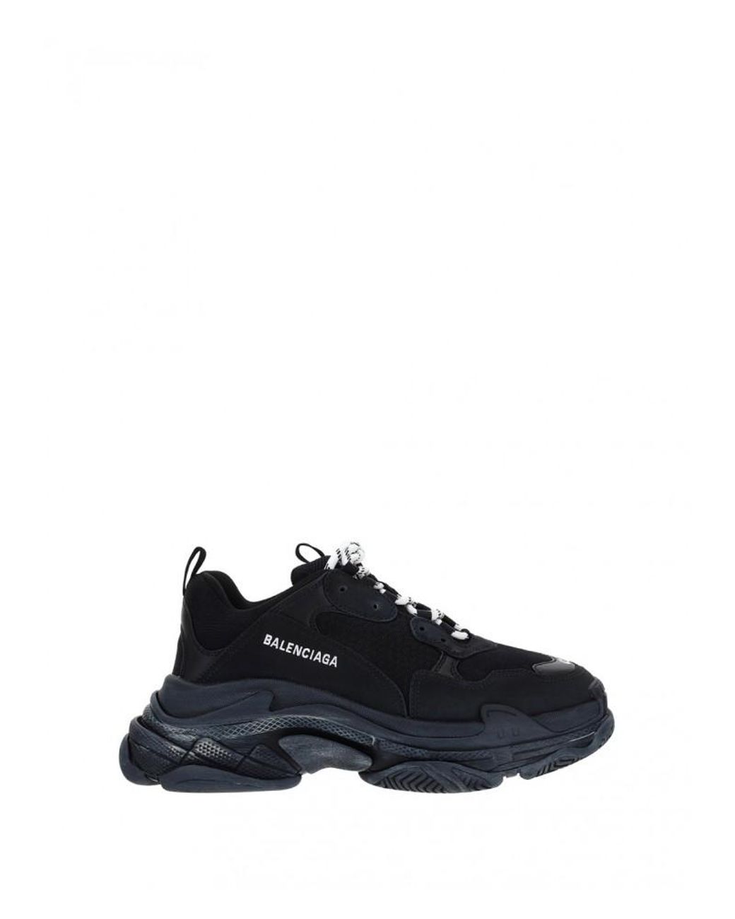 balenciaga shoes black triple s