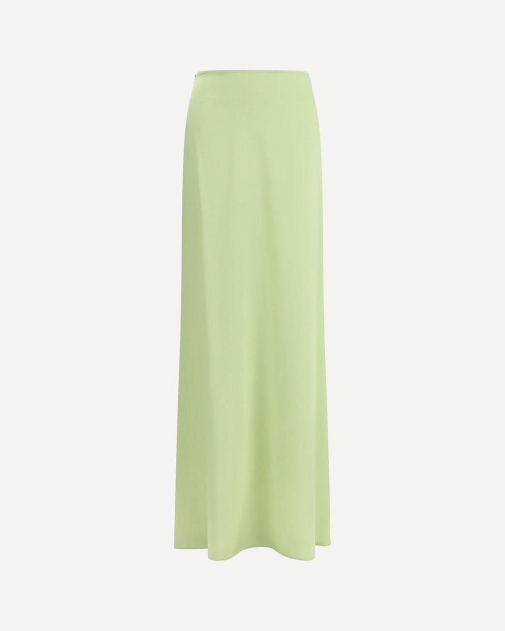 Kristina Ti Green Classic Long Silk Skirt