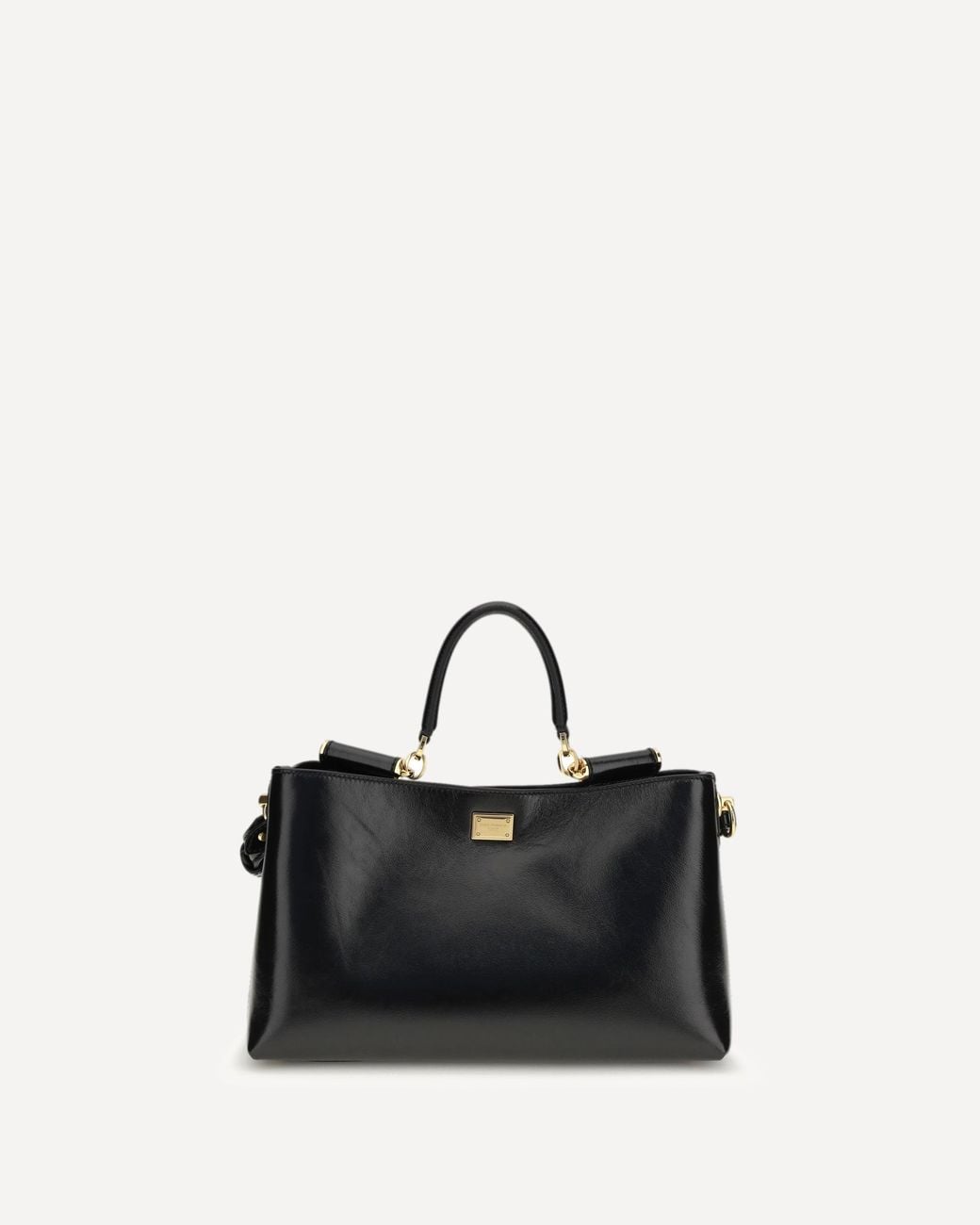 Dolce & Gabbana Black Vittoria Medium Handbag