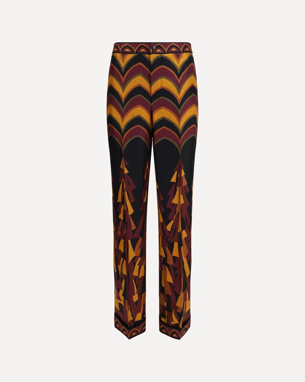 Emilio Pucci Brown Silk Pants