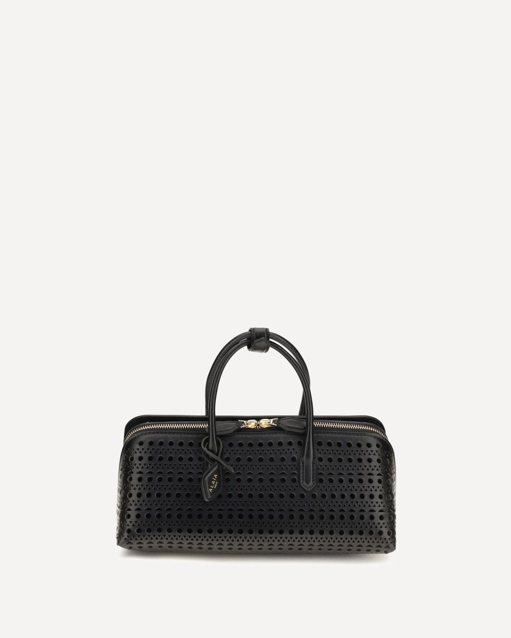 Alaïa Black Small Delta Nabuk Handbag