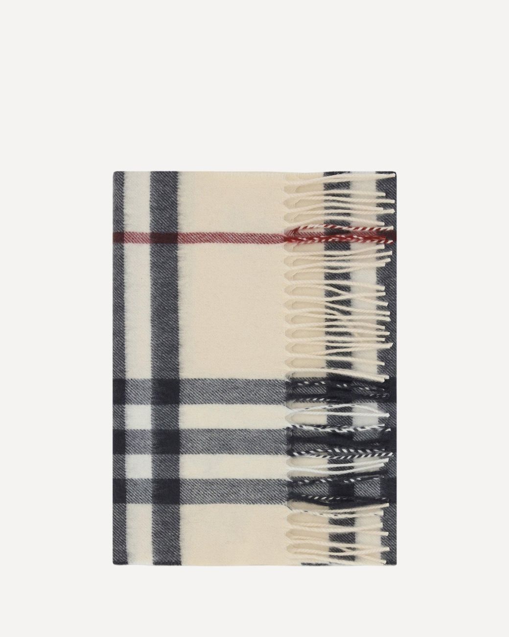 Burberry White Cashmere Scarf for men