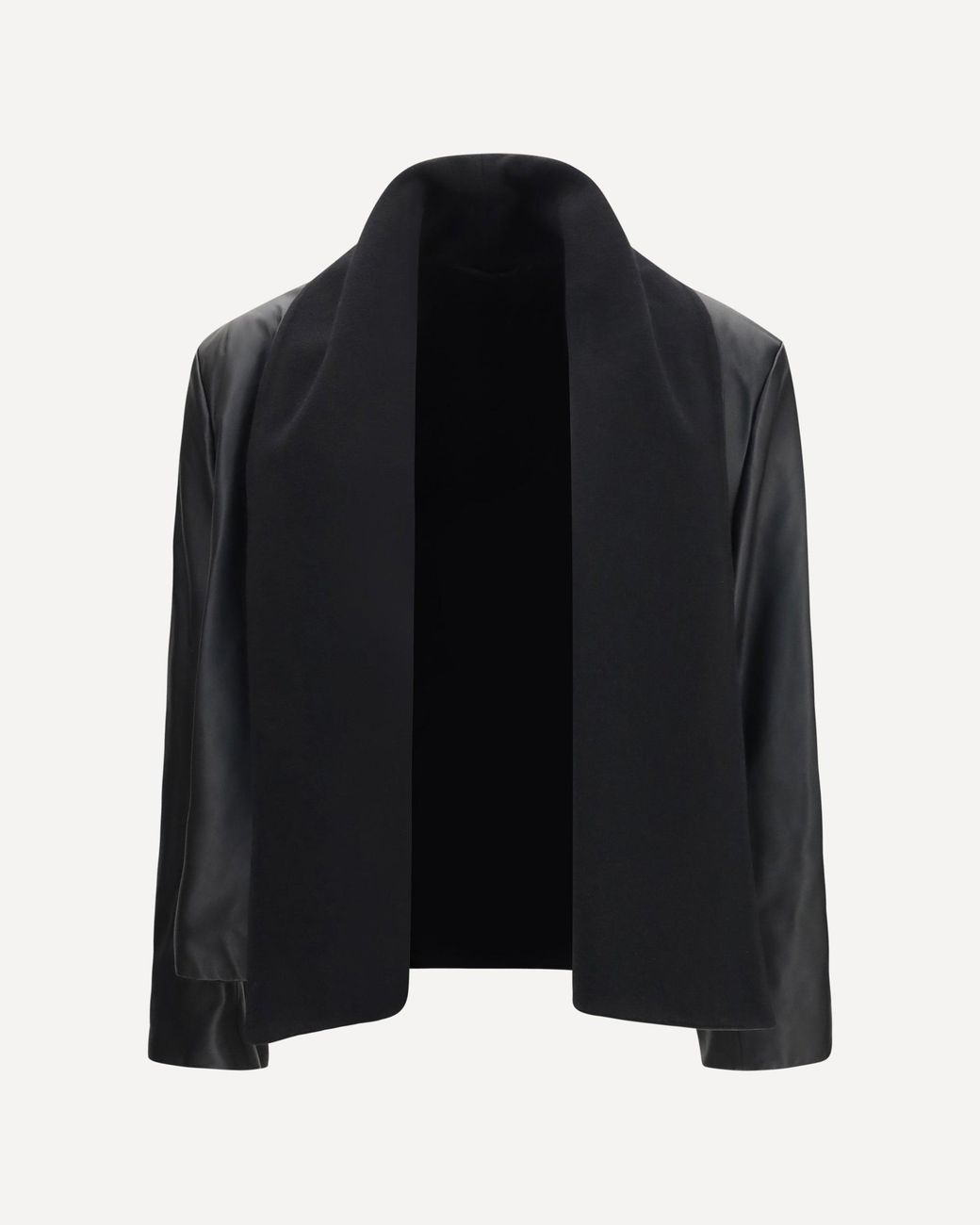 Totême Black Scarf Leather Jacket