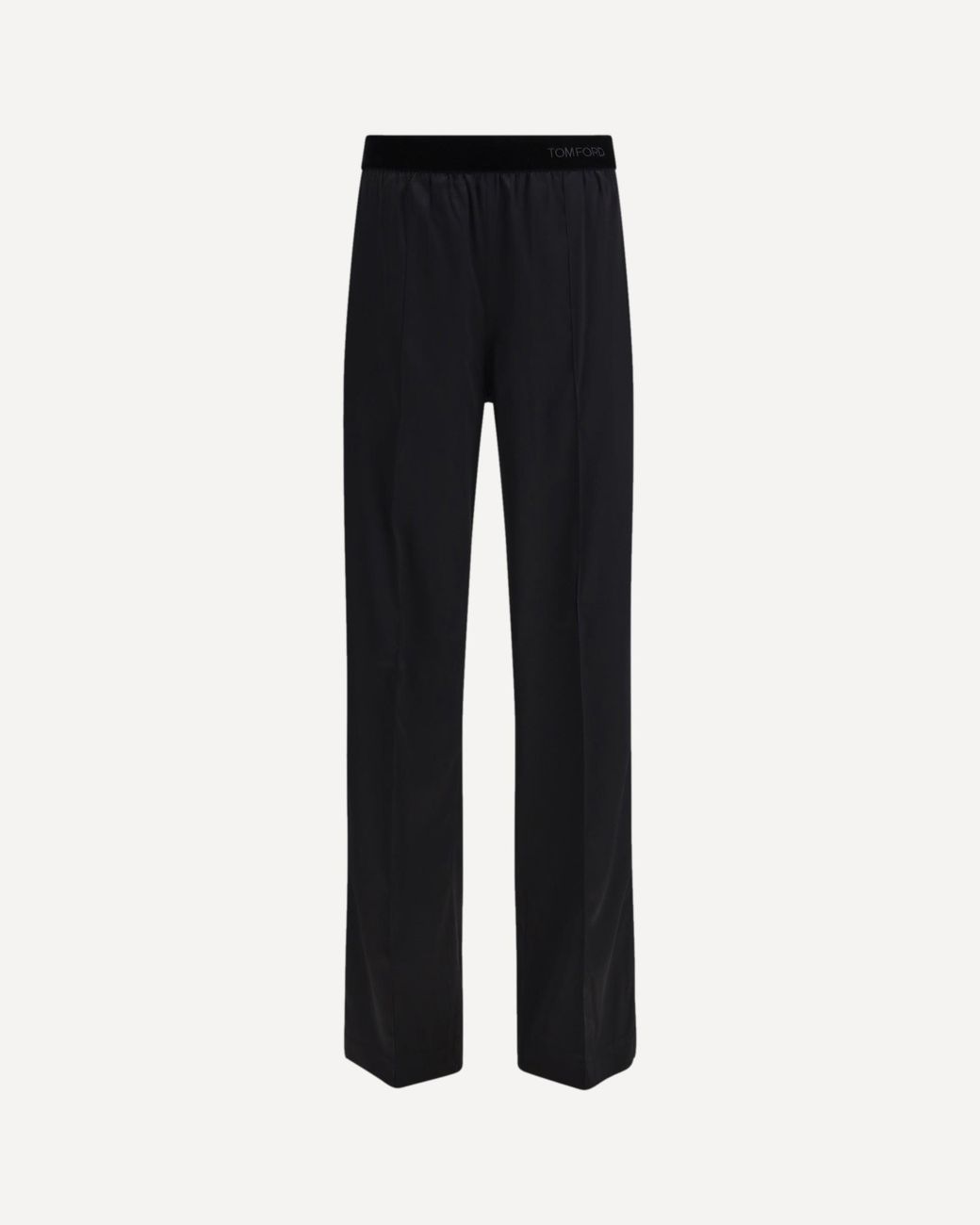 Tom Ford Black Stretch Silk Satin Pants