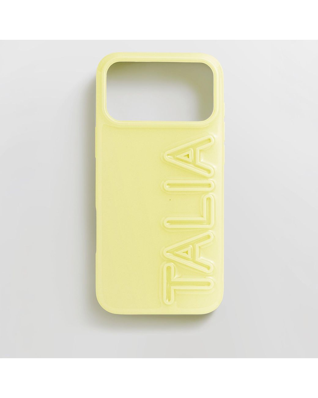 BaubleBar Yellow Fine Line Custom Iphone Case