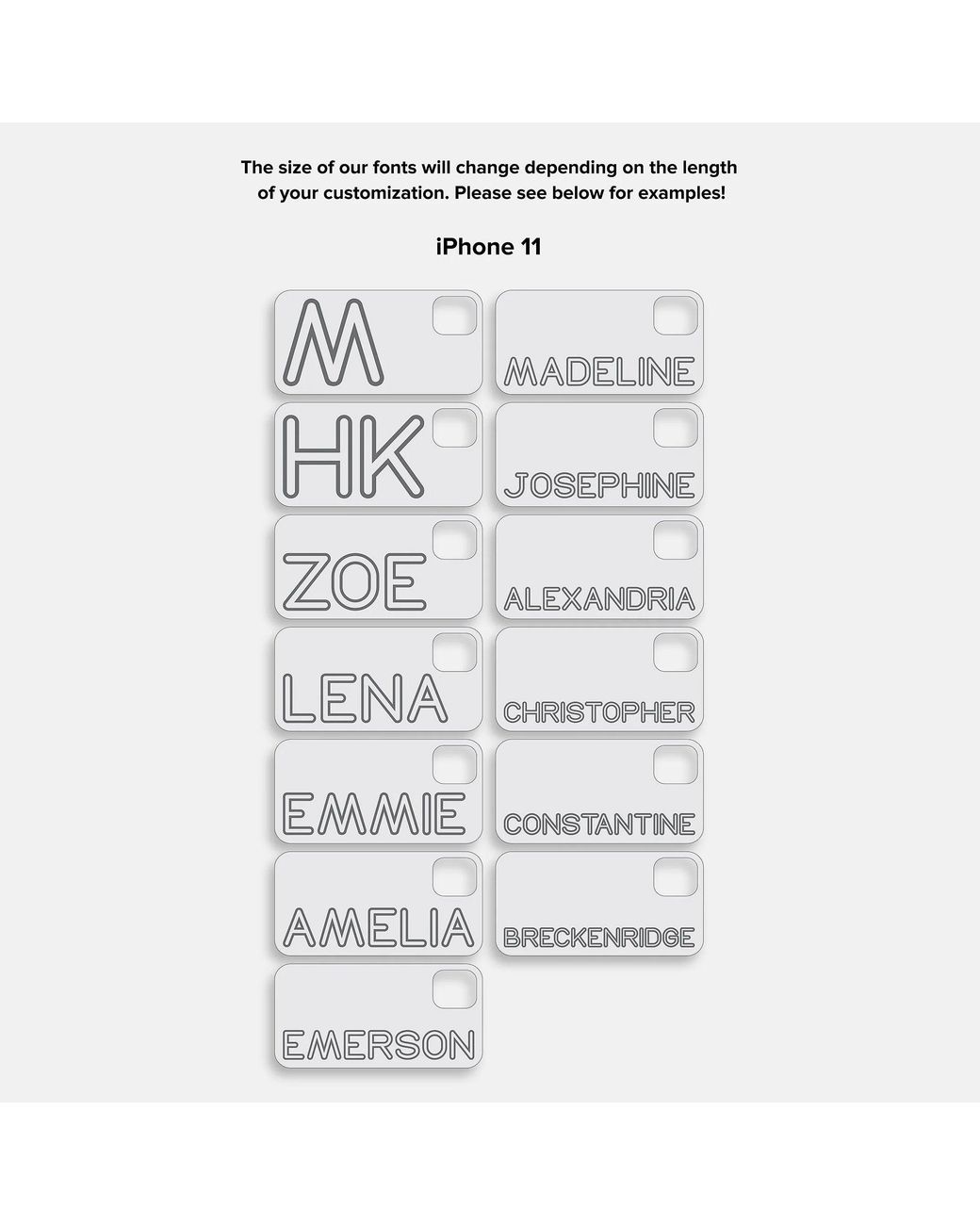 BaubleBar Black Fine Line Custom Iphone Case
