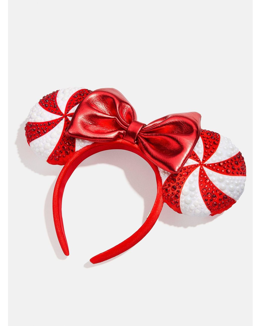 BaubleBar Disney Minnie Mouse Disney Candy Cane Ears Headband in Red | Lyst