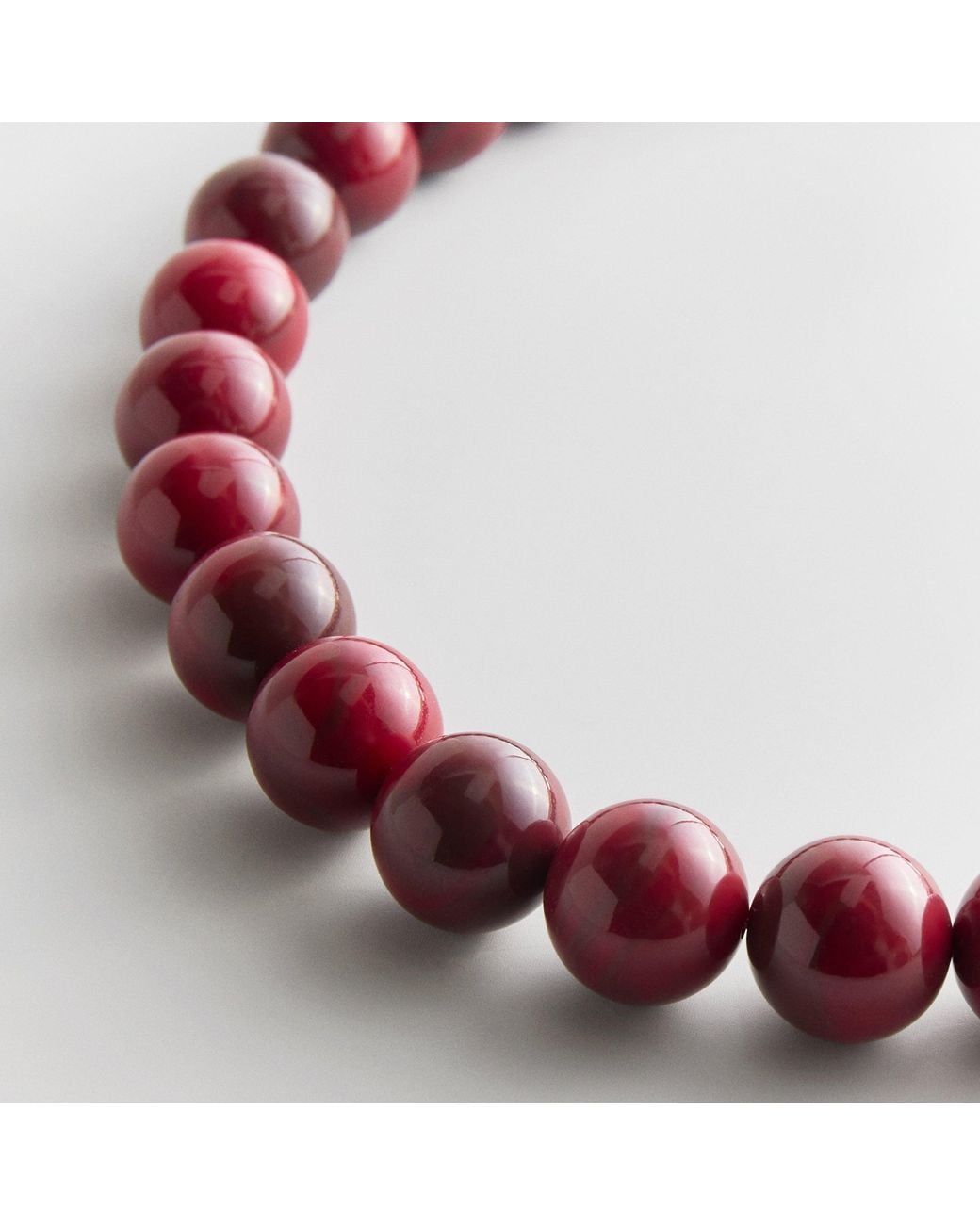 Bead Notes BaubleBar Mini Jane Semi-precious Beaded Necklace in Red | Lyst