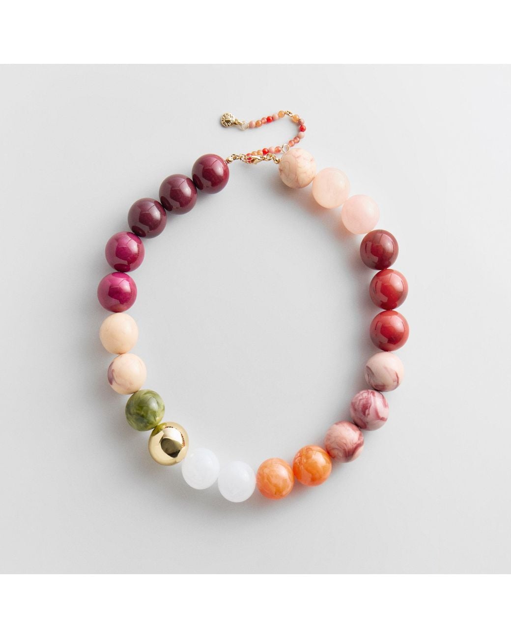 Bead Notes BaubleBar Jane Beaded Necklace in Red | Lyst