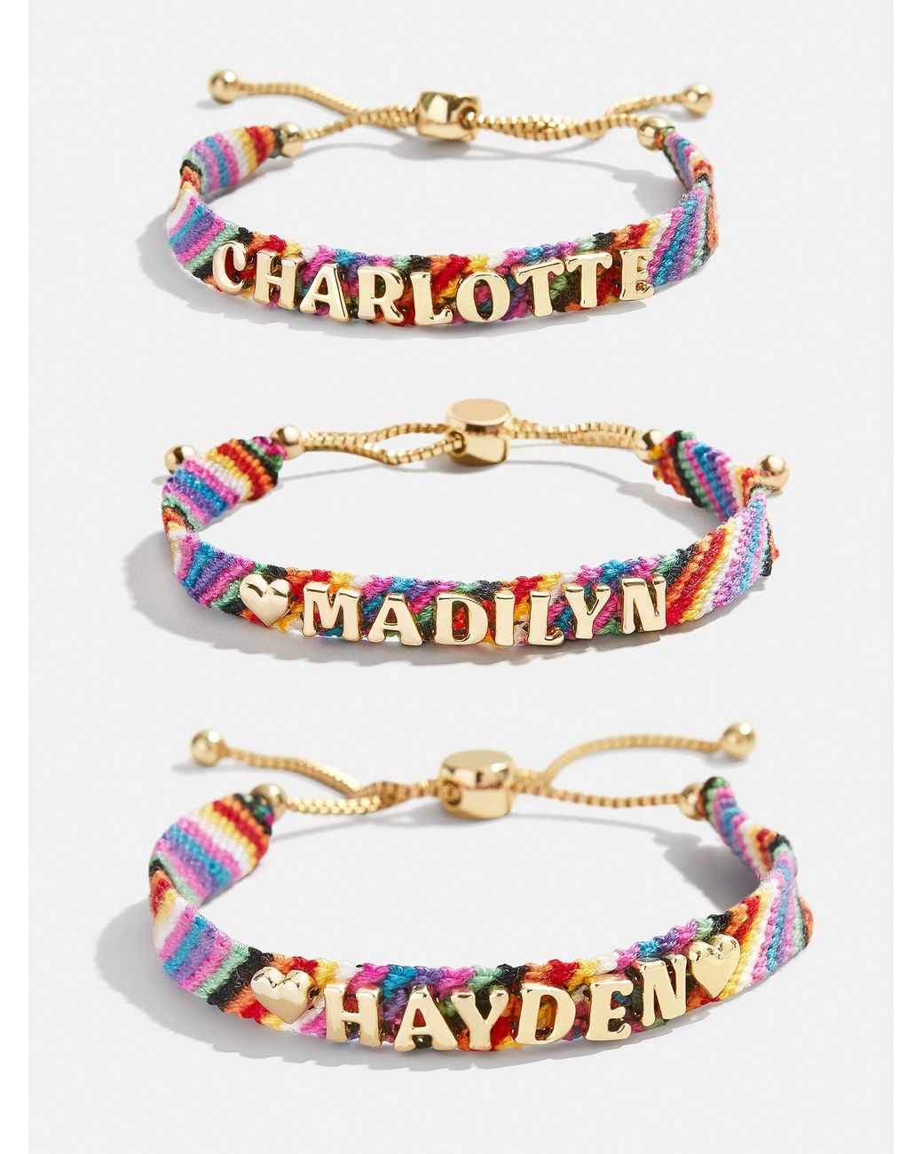 rainbow name bracelet for girls beaded name bracelet custom friendshi   Lily Daily Boutique