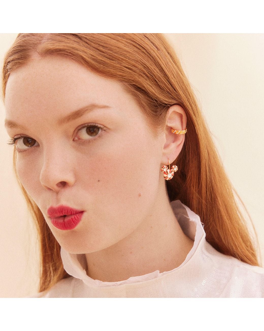 Micye BaubleBar Disney Mickey Mouse Candy Cane Earrings in Red | Lyst