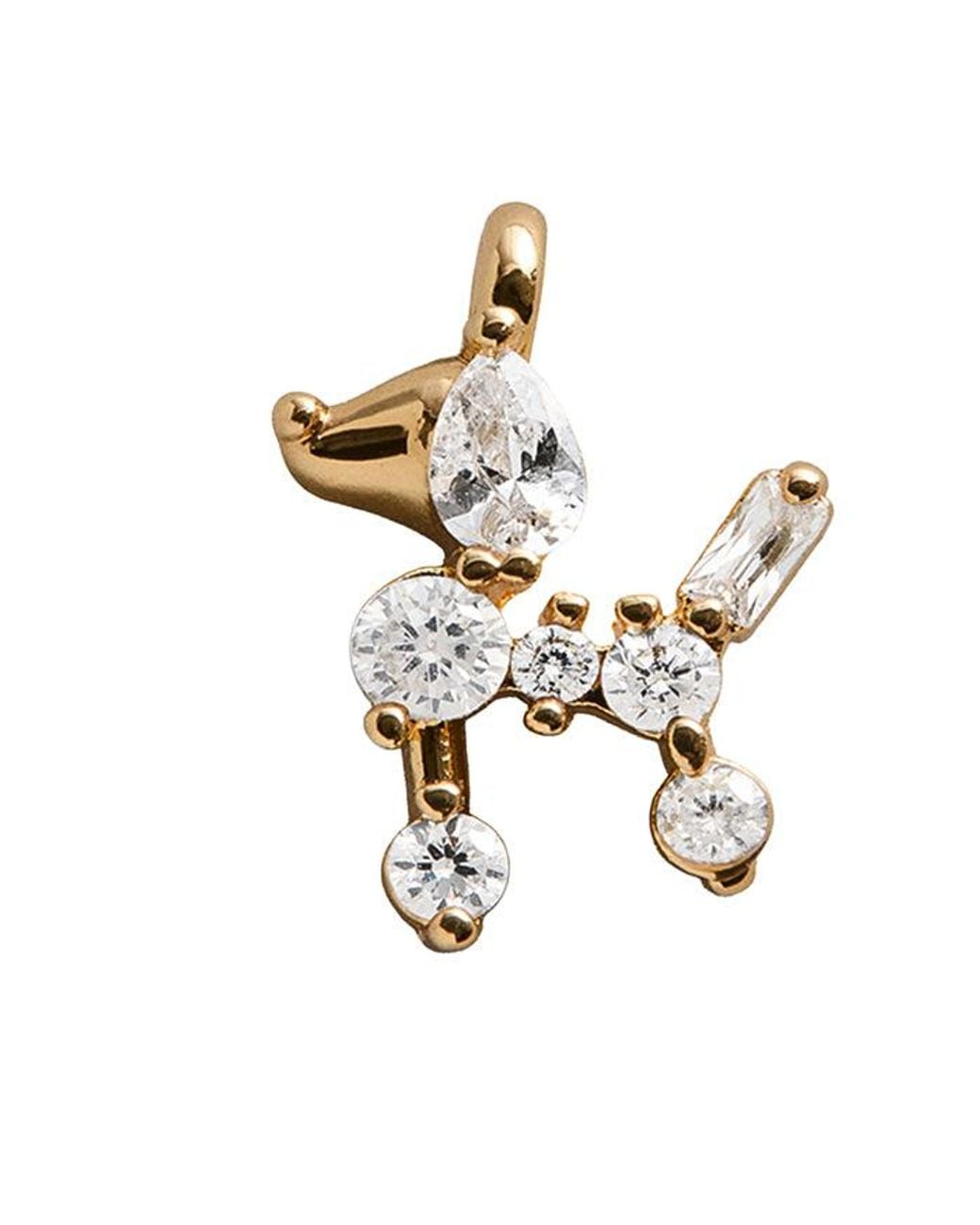 BaubleBar Metallic Dog Charm