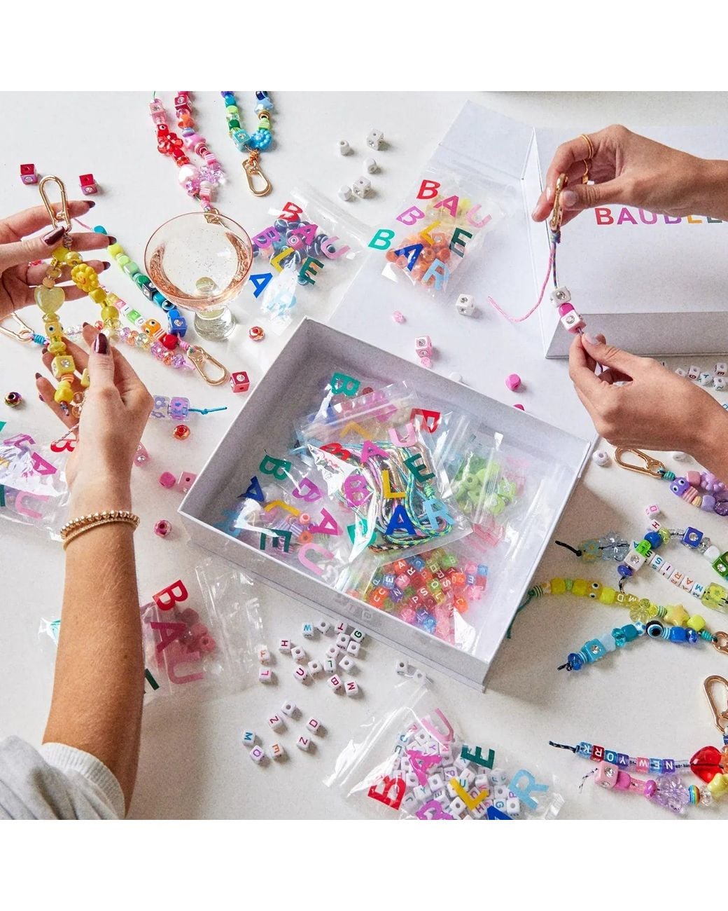 BaubleBar Party Bead Kit in White | Lyst