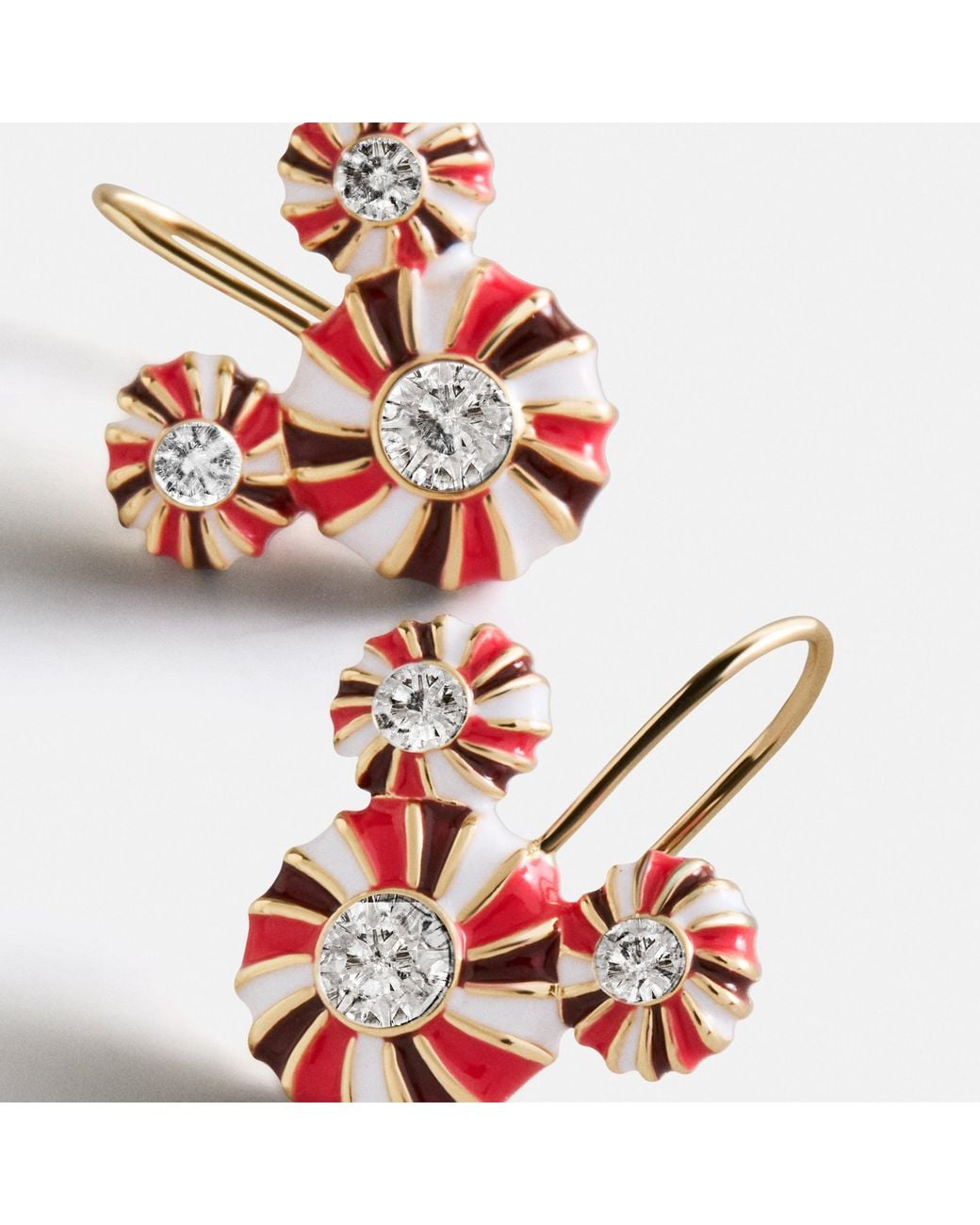 Micye BaubleBar Disney Mickey Mouse Candy Cane Earrings in Red | Lyst