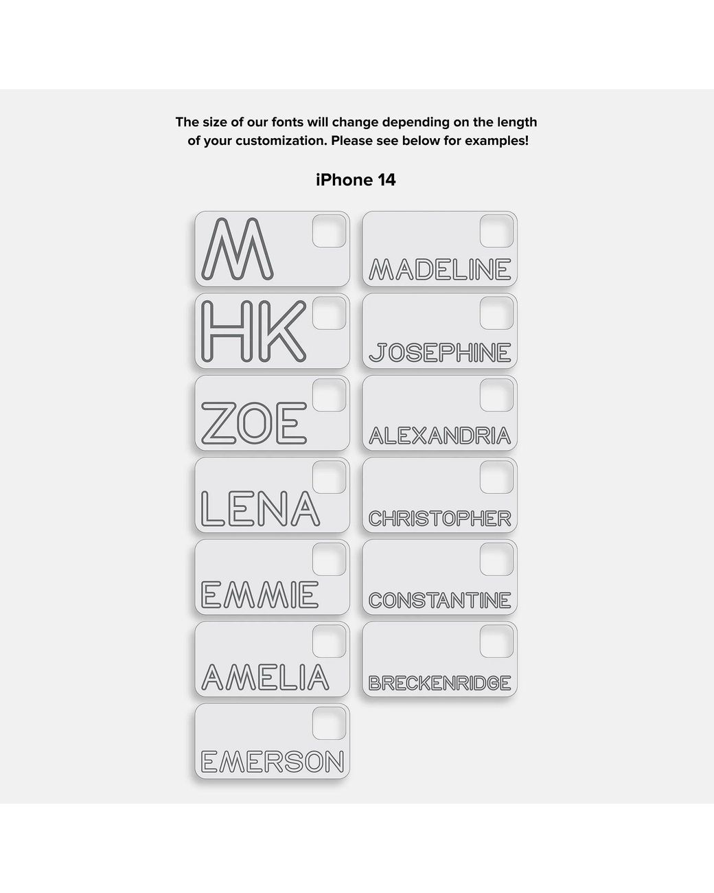 BaubleBar Black Fine Line Custom Iphone Case