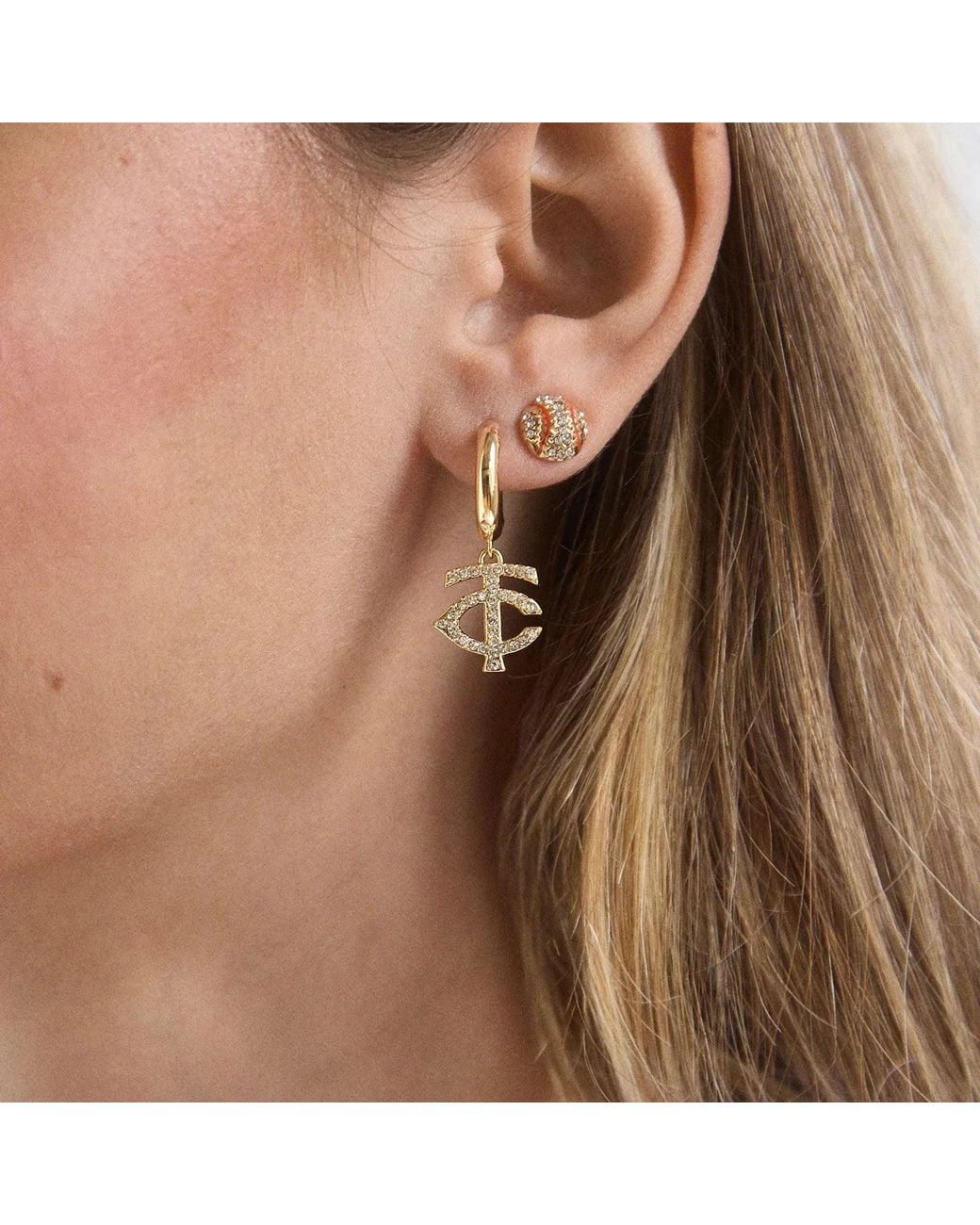 BaubleBar White Mlb Earring Set