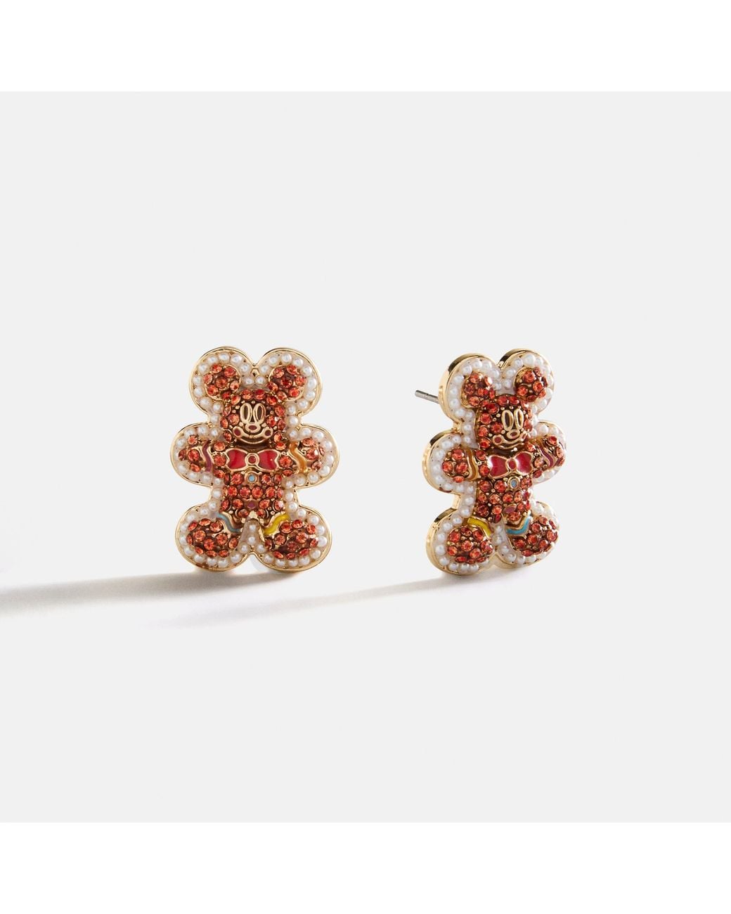 Micye BaubleBar Disney Mickey Mouse Gingerbread Man Earrings | Lyst
