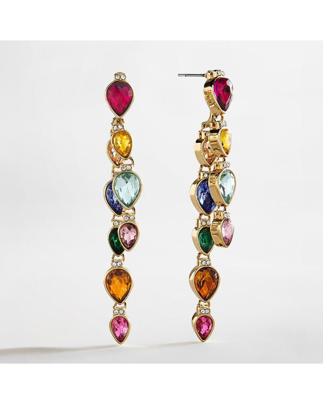 BaubleBar Multicolor Let It Glow Statement Earrings