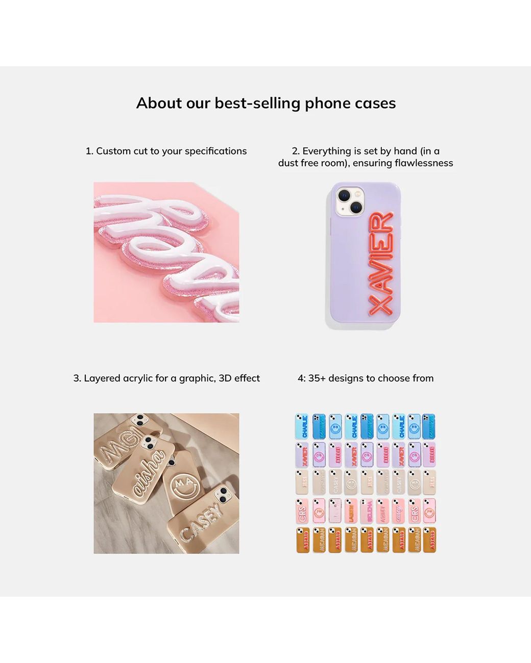 BaubleBar Blue Fine Line Custom Iphone Case