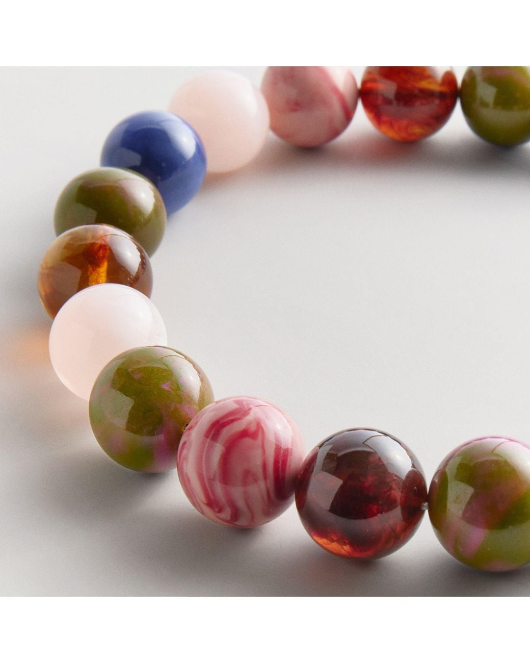 Bead Notes BaubleBar Jane Beaded Necklace in Metallic | Lyst