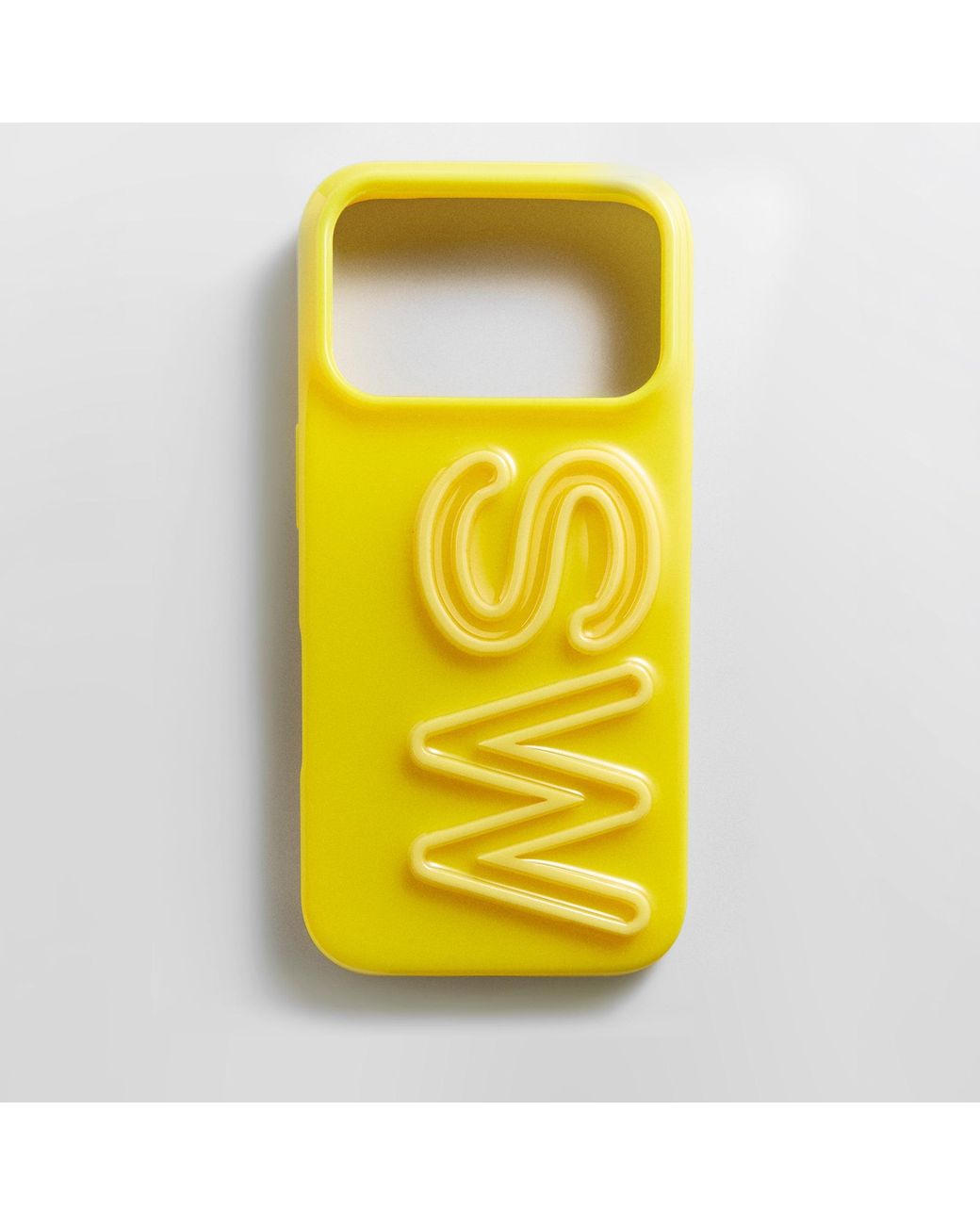 BaubleBar Yellow Fine Line Custom Iphone Case