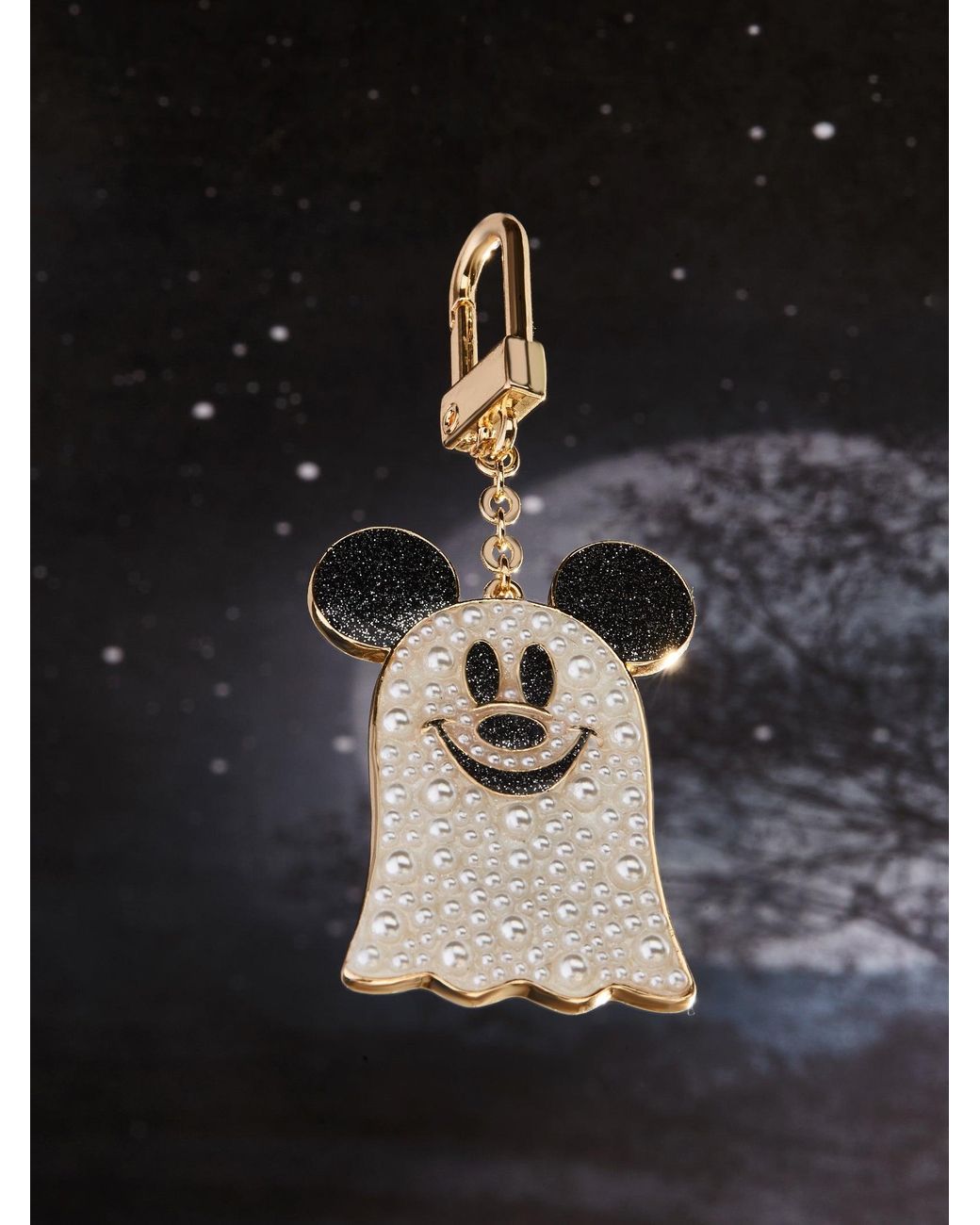 BaubleBar Mickey Mouse Disney Ghost 2d Bag Charm in Black Lyst