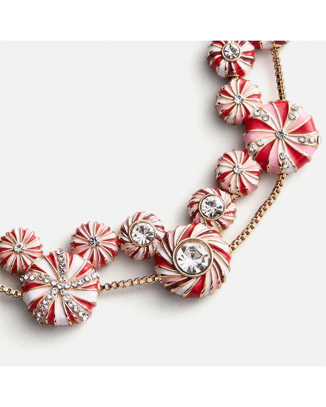 Micye BaubleBar Disney Mickey Mouse Candy Cane Bracelet in Red | Lyst