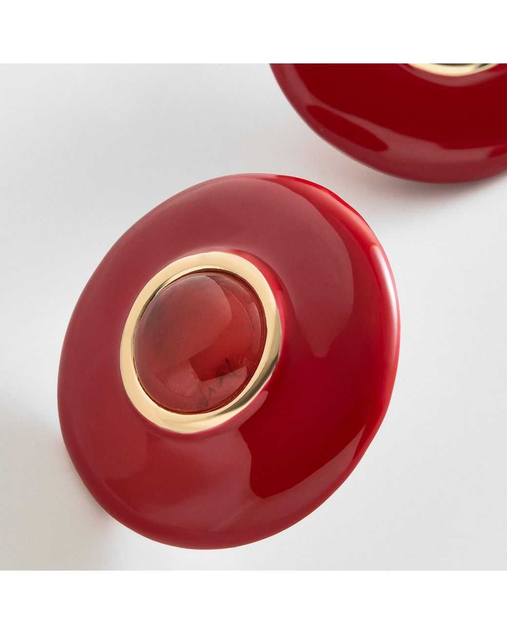 BaubleBar Red Lydia Statement Stud Earrings
