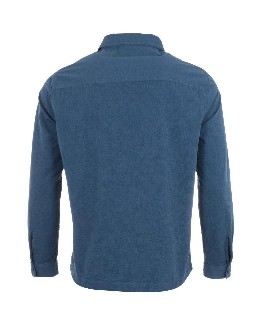 Barbour Cotton Saltburn Seersucker Zip Overshirt in Blue for Men - Save 34%  - Lyst