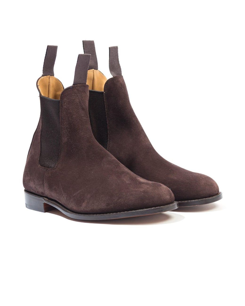 Tricker's Gigio Reverse Suede Chelsea Boot in Brown for Men Lyst