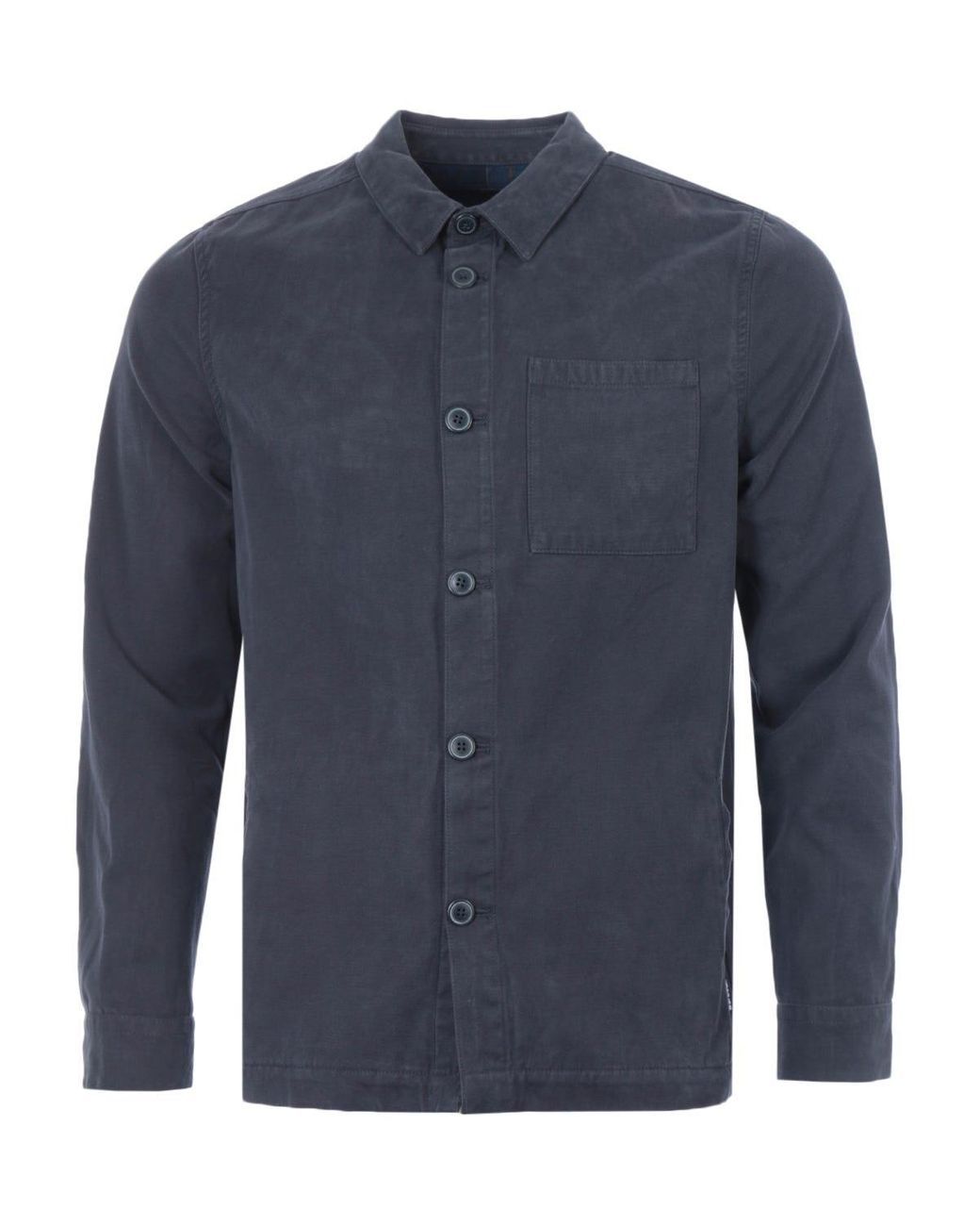 Barbour Moleskin Tailored Fit Overshirt in Blue for Men | Lyst