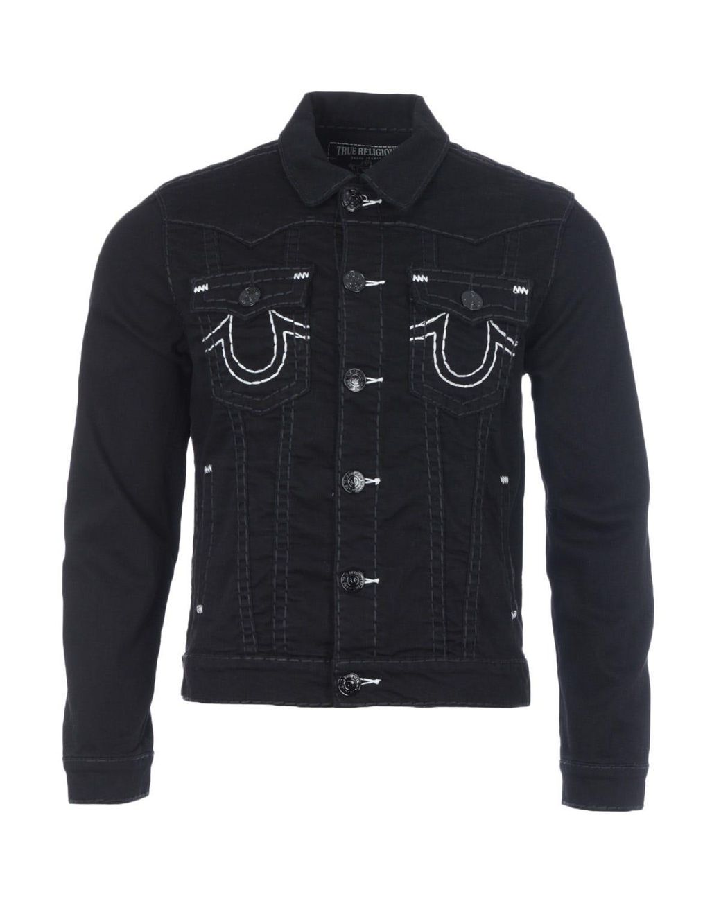 True Religion Jimmy Super T Denim Jacket in Black for Men Lyst