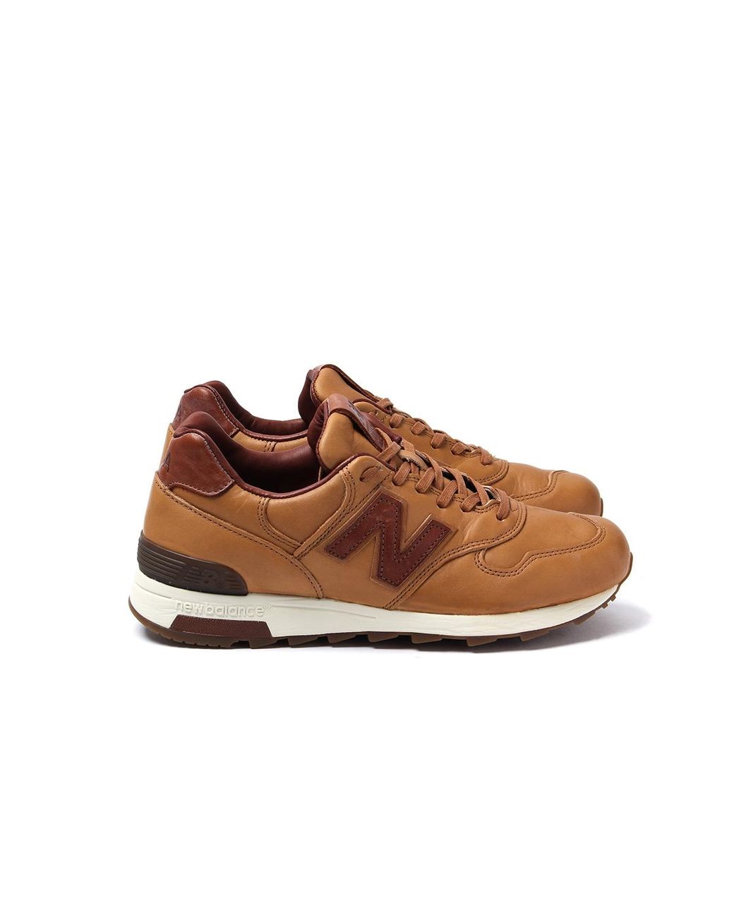New Balance Made In The Usa 1400 Brown Leather Trainers for Men | Lyst