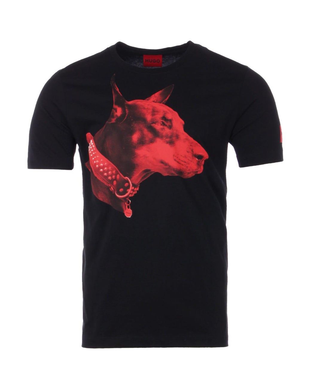 HUGO Cotton Dog Graphic T-shirt in 