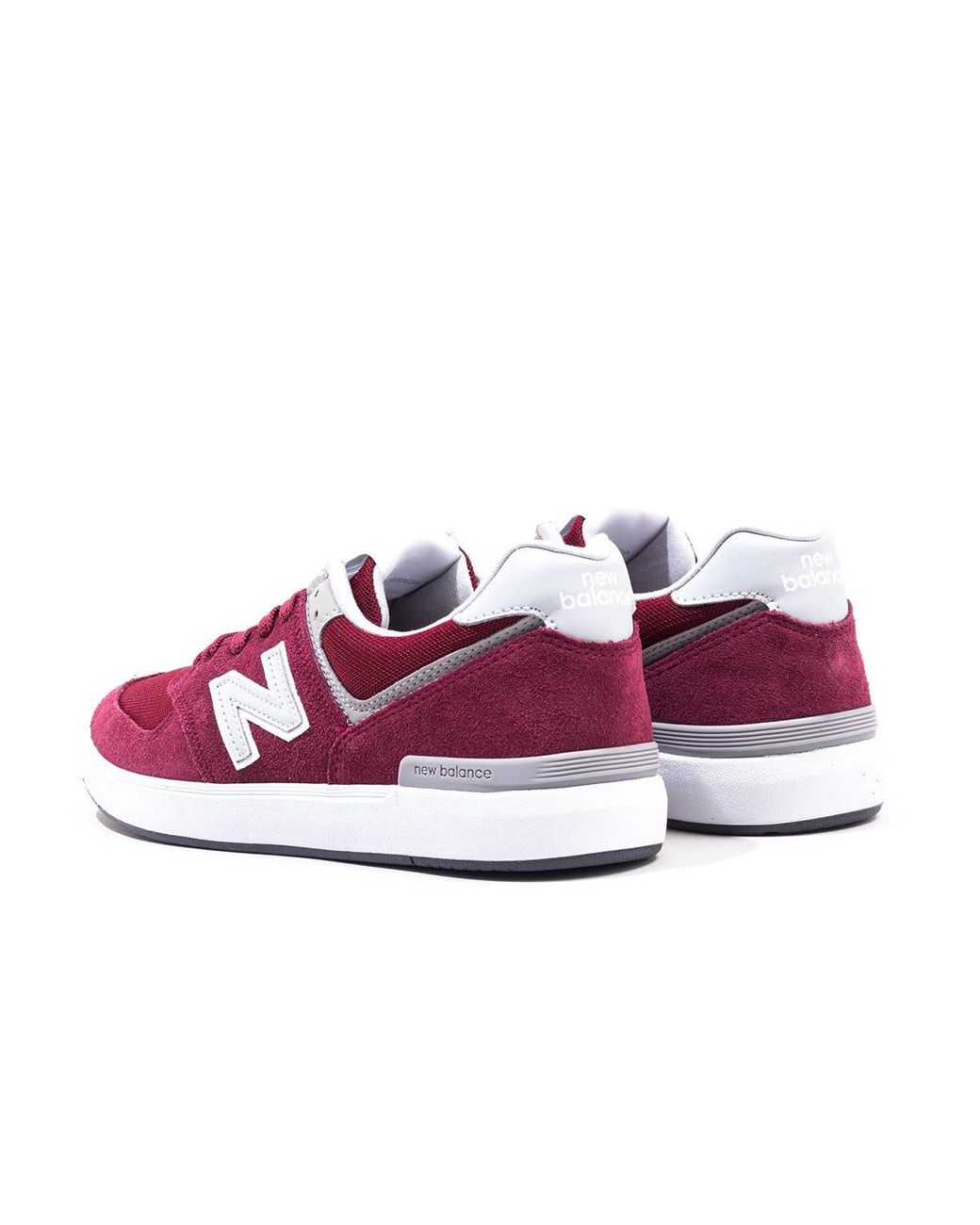 new balance burgundy all coasts 574 trainers